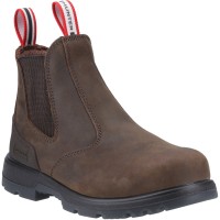 Hunter Womens Breeze Safety Chelsea Boot Brown